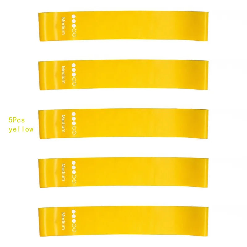 5-Piece Yoga Resistance Rubber Bands Set