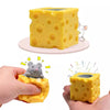 Squeeze Cheese Stress Relief Toy for Adults and Kids - 1pcs Grey