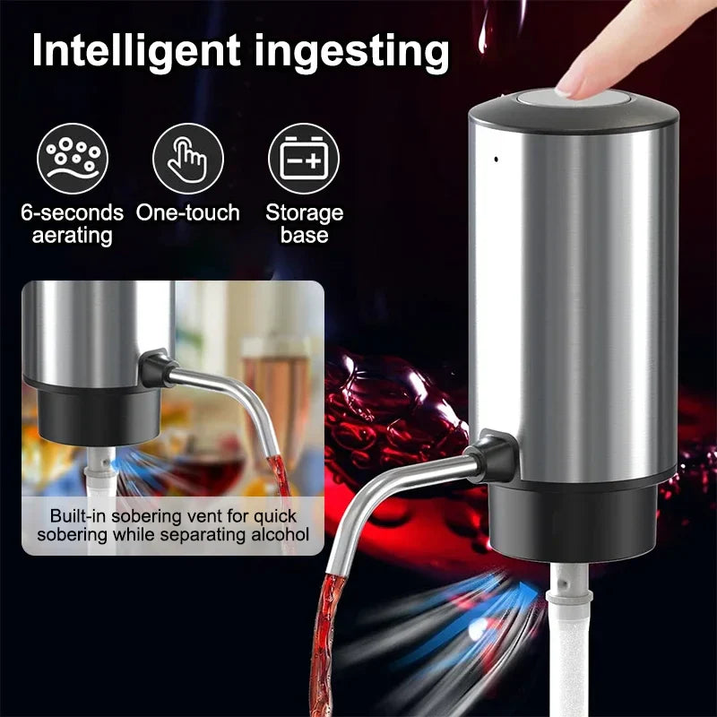 Electric Wine Bottle Opener with Aerator