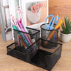 Creative Metal Desk Stationery Organizer - Pen Holder, Pencil Storage, and More