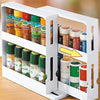 Multi-Function Spice Organiser Rack - Rotating Storage Shelf & Sliding Function