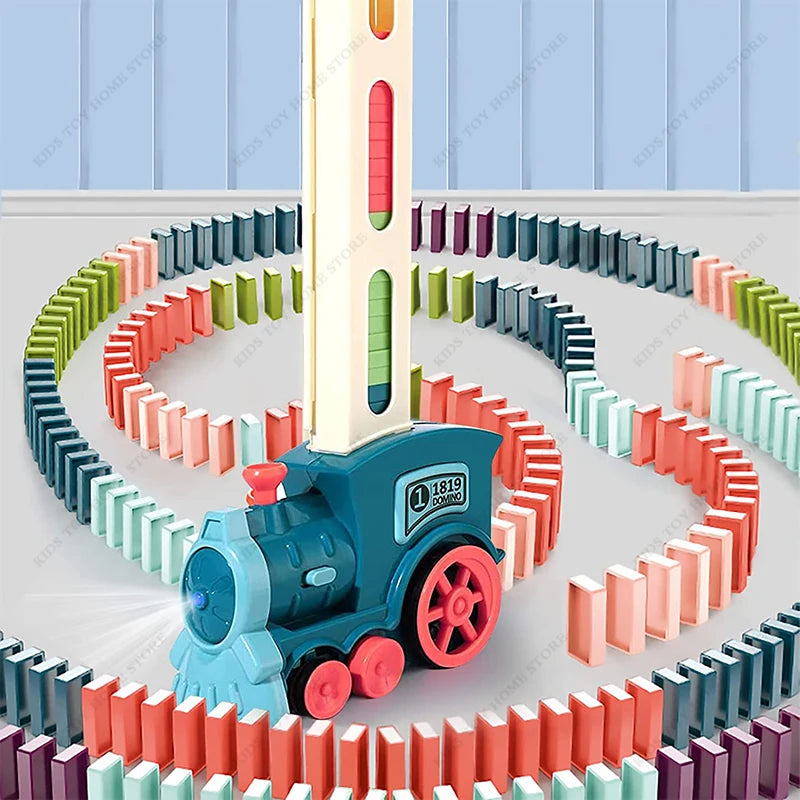 Automatic Domino Train Set - Educational Toy for Kids