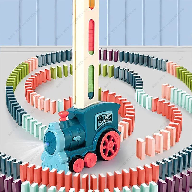 Automatic Domino Train Set - Educational Toy for Kids - Domino 40 pcs