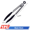 Silicone BBQ Grilling Tongs - Non-Stick Kitchen Cooking Utensils