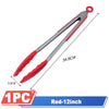 Silicone BBQ Grilling Tongs - Non-Stick Kitchen Cooking Utensils