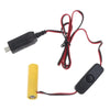 4 AAA Dummy Battery Adapter with USB Power Supply Cable
