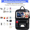 Load image into Gallery viewer, Foldable Table Tray Car Seat Back Organizer with PU Leather Storage