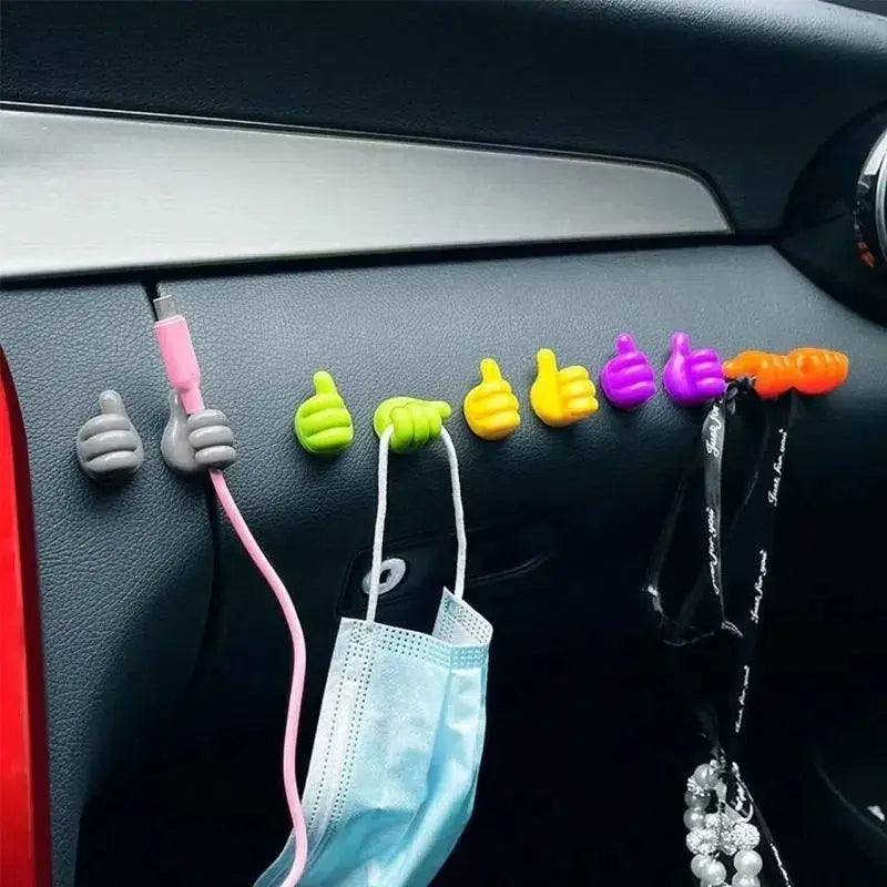 Hand-Shaped Rubber Holder for Glasses, Cables, and Accessories