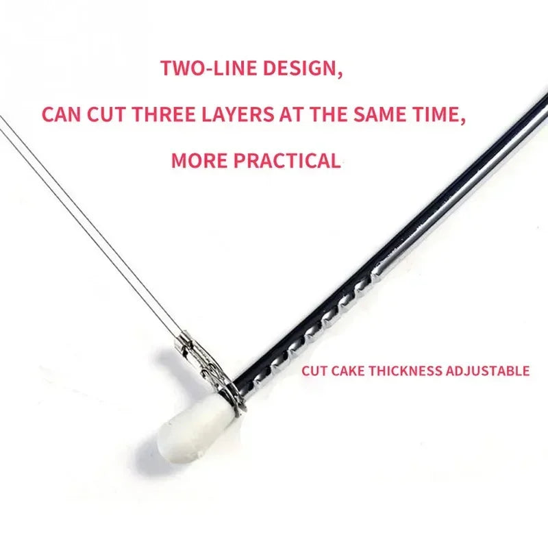 Adjustable Double Line Cake Slicer for Cake Decorating