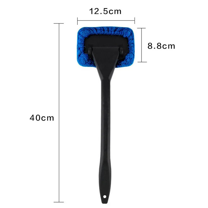 Car Window Cleaner Kit with Long Handle for Interior Glass