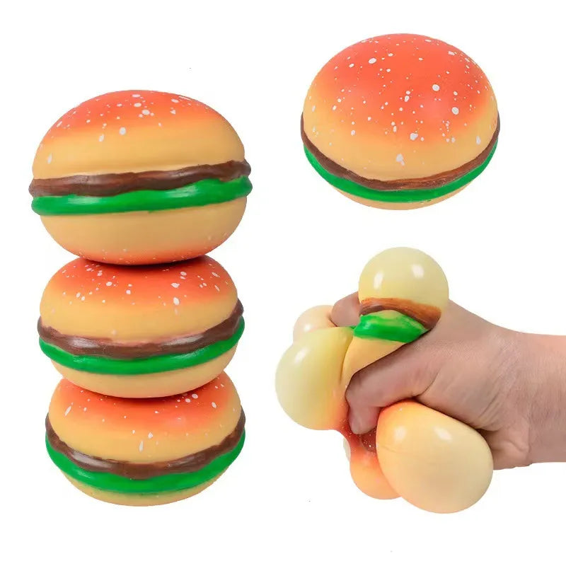 3D Squishy Hamburger Stress Ball