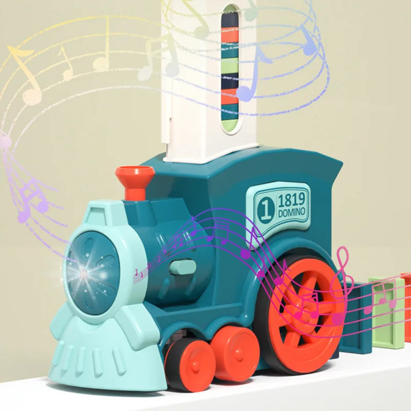 Automatic Domino Train Set - Educational Toy for Kids