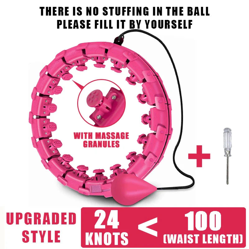 Adjustable Weighted Slimming Hoop for Abdominal Exercise at Home