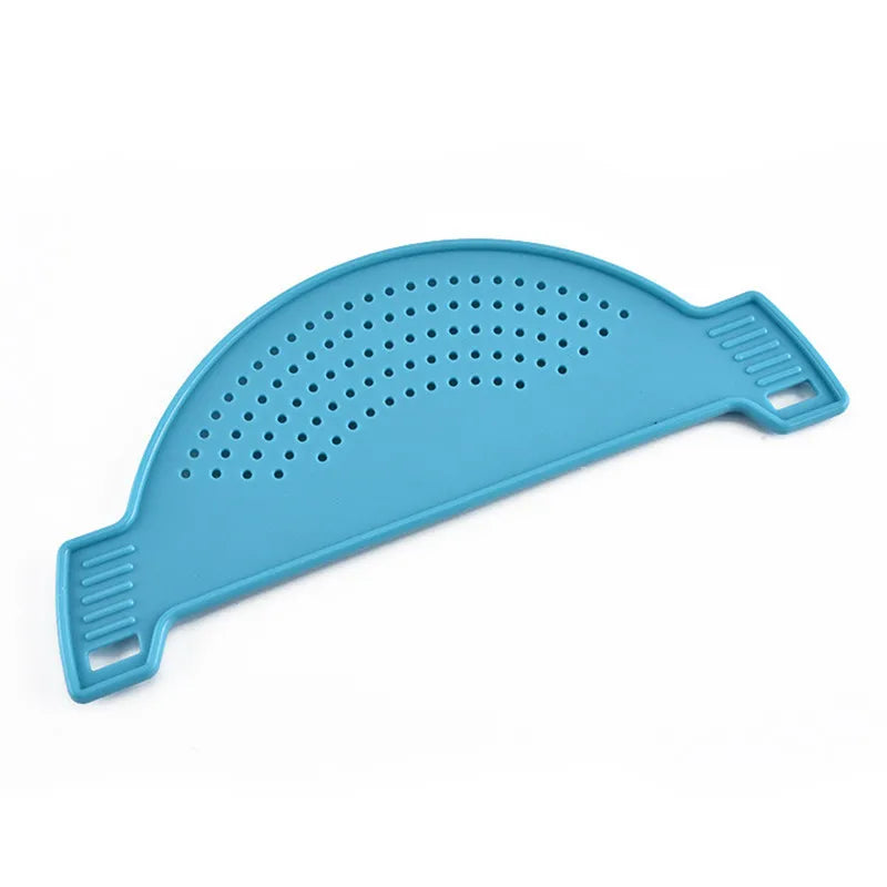 Plastic Drain Basket with Leakproof Baffle - Kitchen Accessories