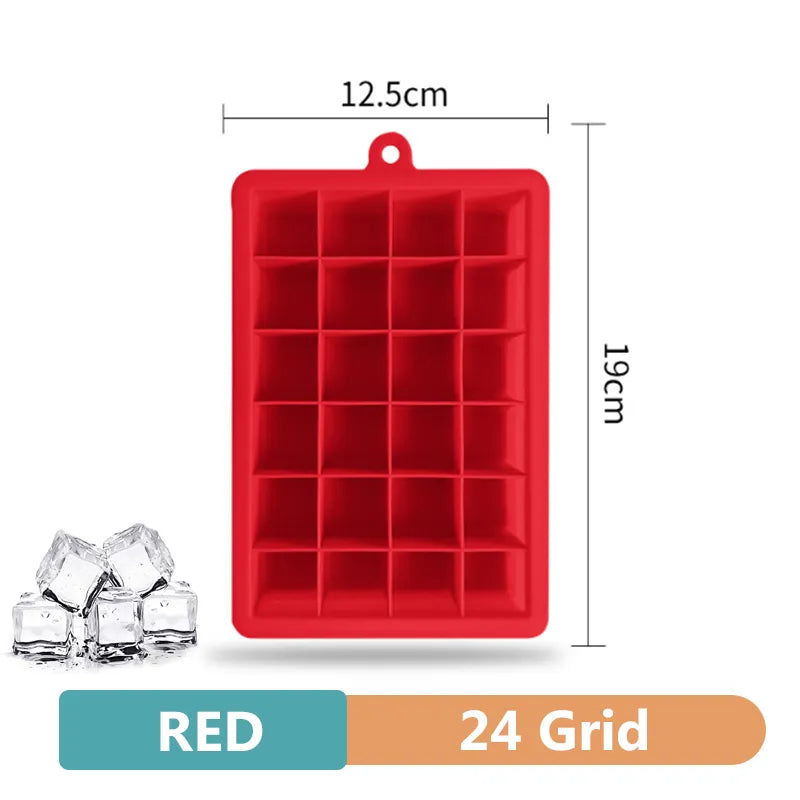 Large Silicone Ice Cube Tray with Multiple Grids