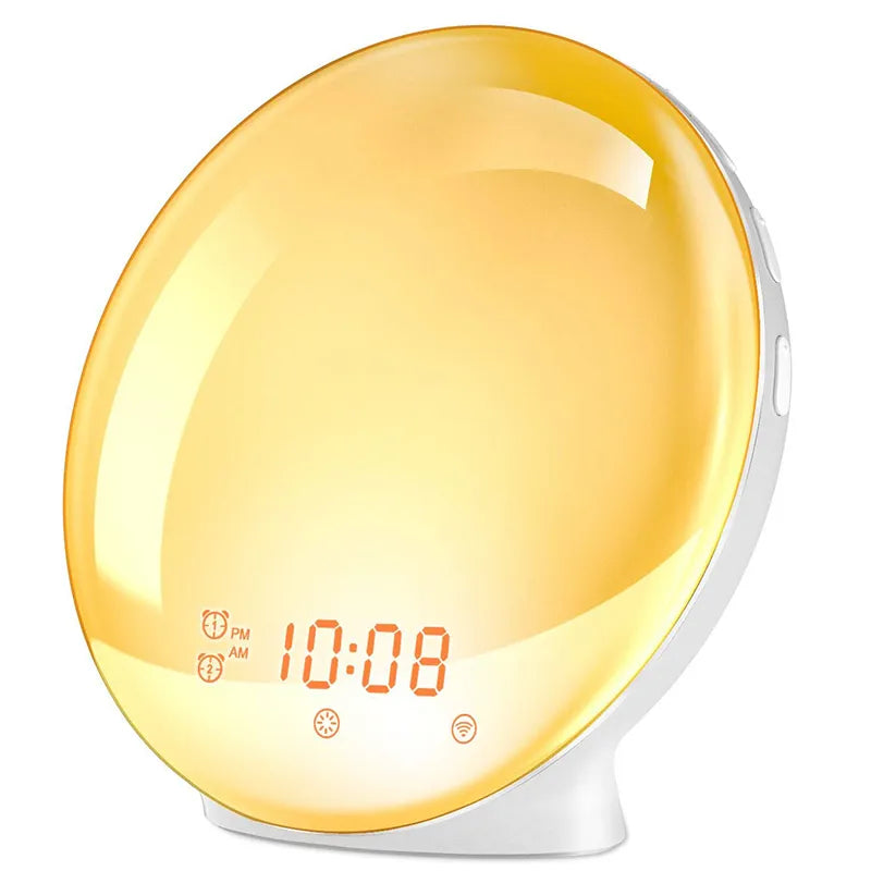 Sunrise Simulation Alarm Clock with FM Radio, RGB Light