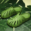 Load image into Gallery viewer, Monstera Summer Slides: Unisex Outdoor and Home Slippers