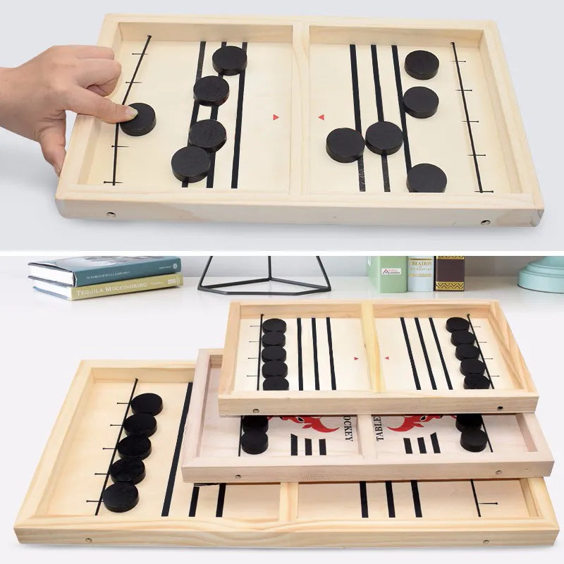 Fast Sling Puck Game - Interactive Table Hockey for All Ages - Size S with box