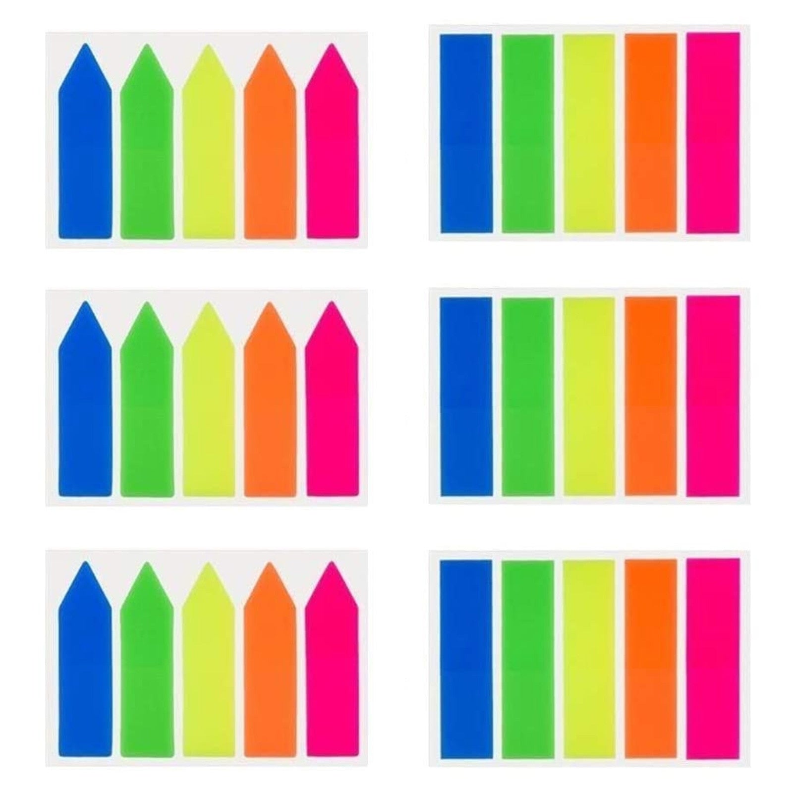 840Pcs Writable Sticky Index Tabs - Colorful Page Markers for School and Office Supplies - 840pcs
