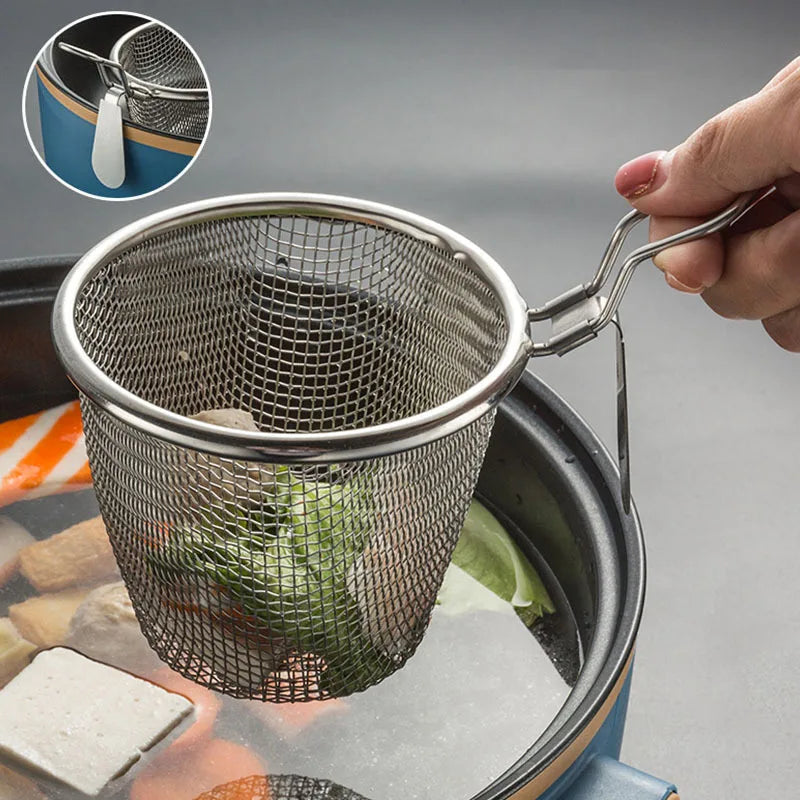 Stainless Steel French Fries Filter Spoon & Skimmer