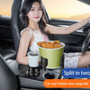 Multifunctional Carbon Fiber Car Water Cup Holder with Compass