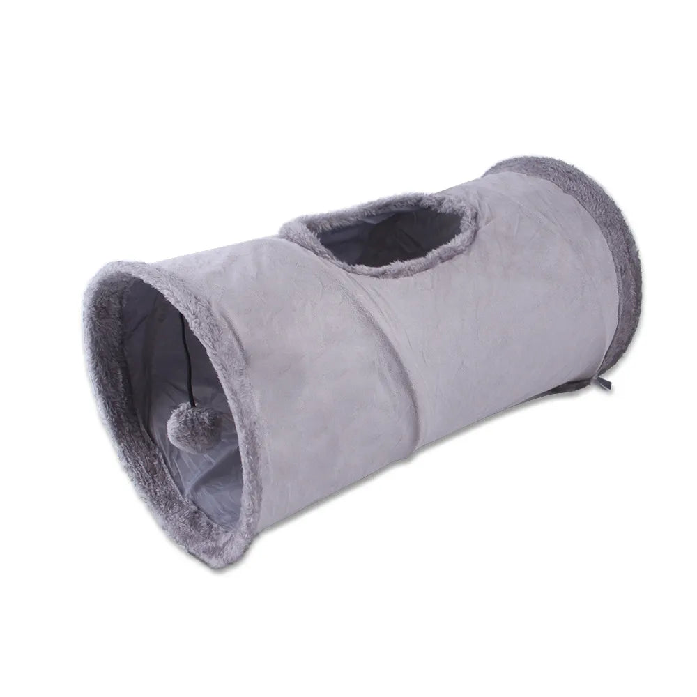 Kitty Tunnel Tube Pet Toy with Peek Hole