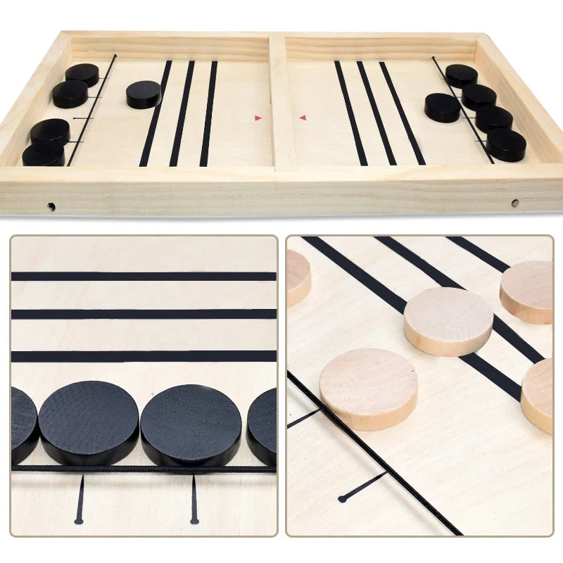Fast Sling Puck Game - Interactive Table Hockey for All Ages