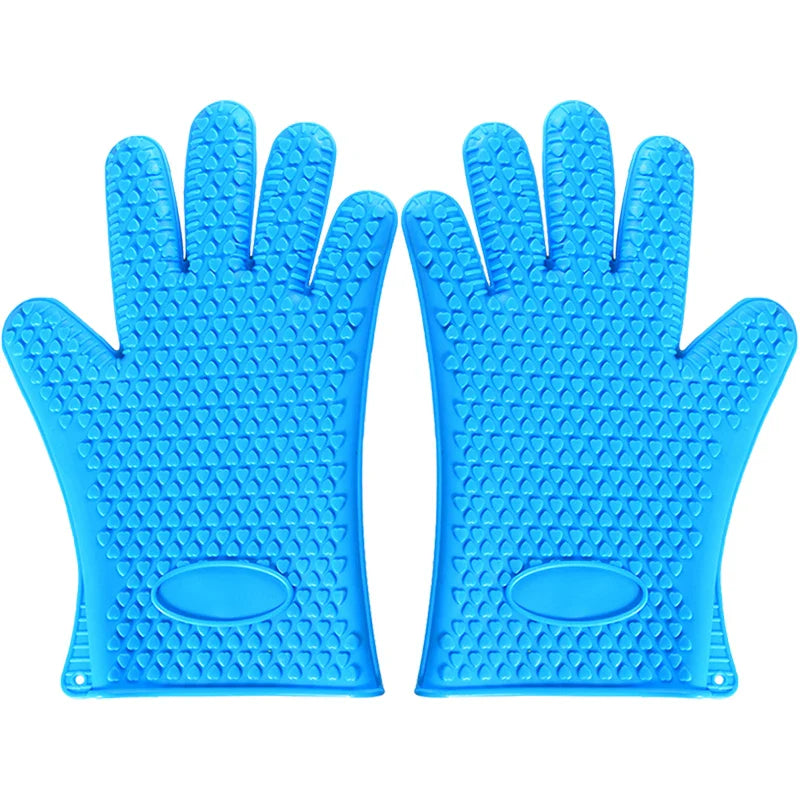 HeatShield Pro: 230°C Heat Resistant Silicone Oven and BBQ Gloves