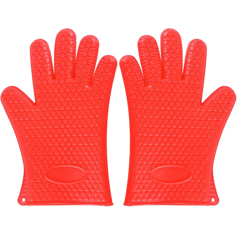 HeatShield Pro: 230°C Heat Resistant Silicone Oven and BBQ Gloves