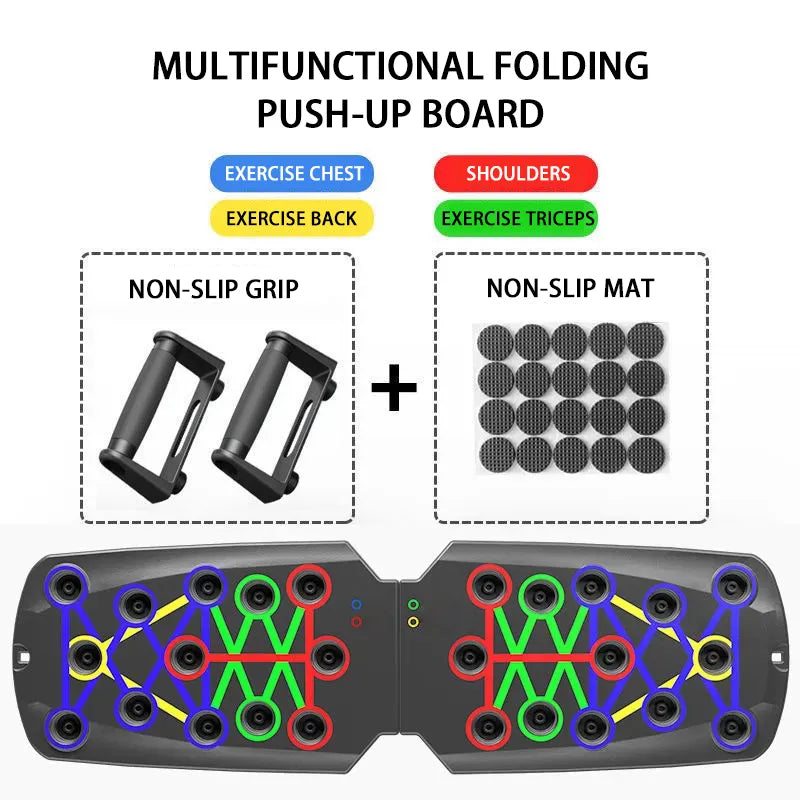 Portable Push-Up Board Set for Full-Body Training