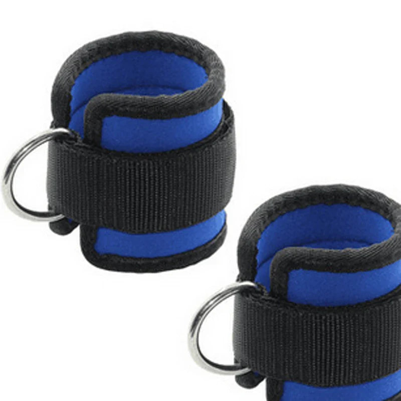 D-Ring Ankle Anchor Strap for Gym Cable Attachments and Leg Exercises