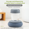 2-in-1 Kitchen Cleaning Brush with Removable Sponge Dispenser