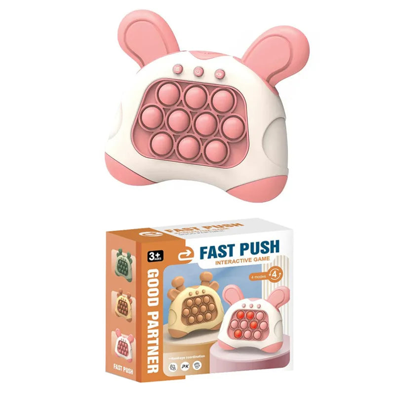 Fast Push Game: 2nd Gen Cute Animal Anti-Stress Sensory Toy for Kids - Xmas Gift