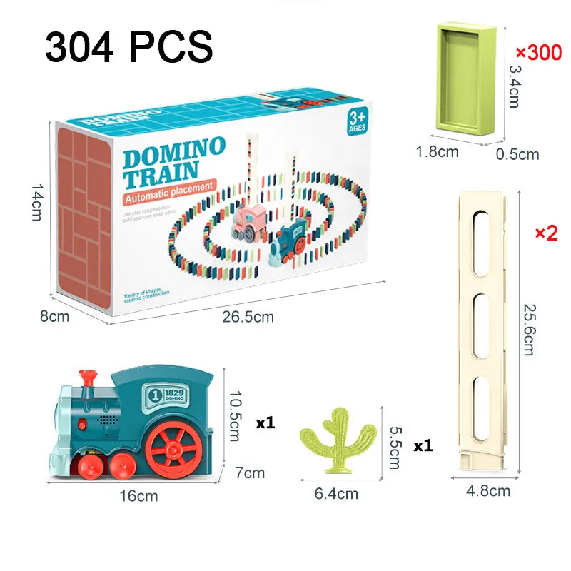 Automatic Domino Train Set - Educational Toy for Kids