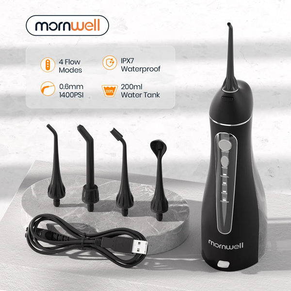 Mornwell Portable Oral Irrigator With FREE Travel Bag
