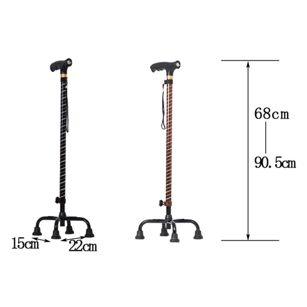 Stretchable Aluminum Alloy Cane with Light for the Elderly