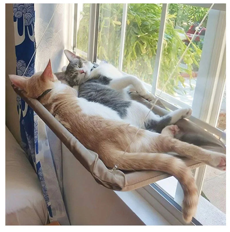 Cat Hammock Bed with Sunny Window Seat Mount - Up to 20kg Capacity