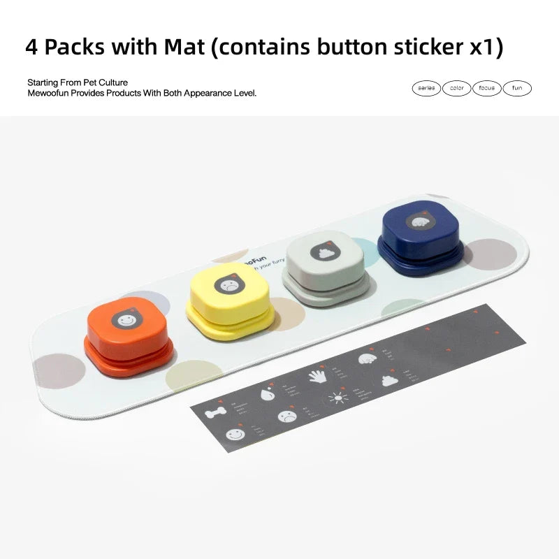 Voice Recording Dog Buttons for Training and Communication