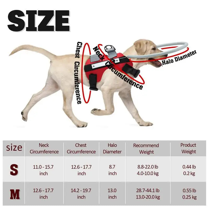 Blind Dog Halo Harness - Guiding Device for Visually Impaired Pets