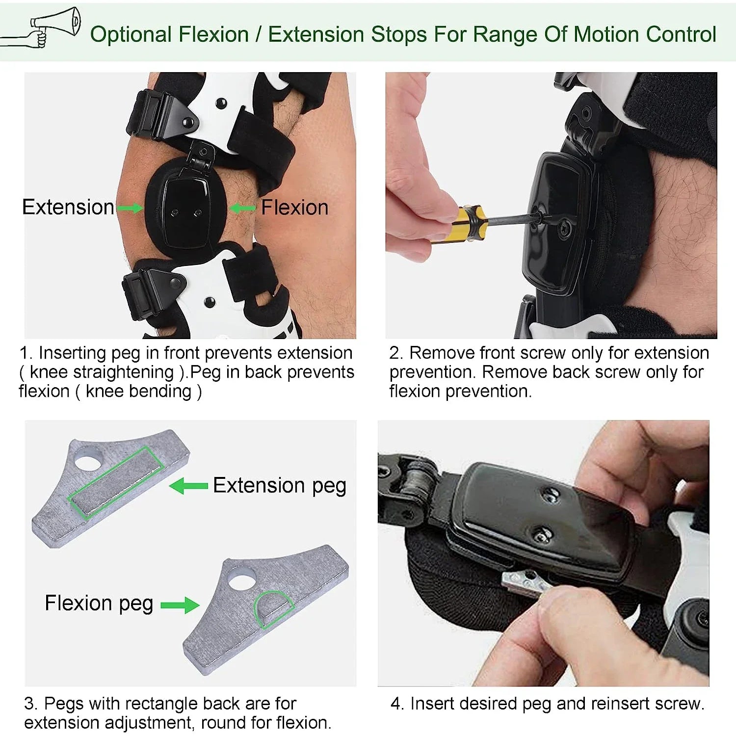 Adjustable Hinged Knee Brace for Medial Joint Pain and Arthritis