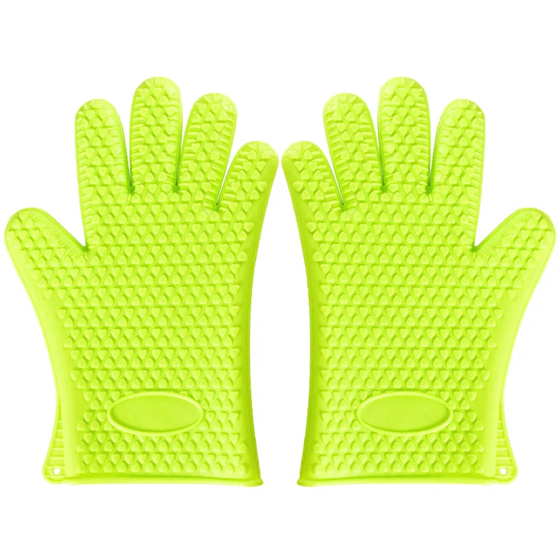 HeatShield Pro: 230°C Heat Resistant Silicone Oven and BBQ Gloves
