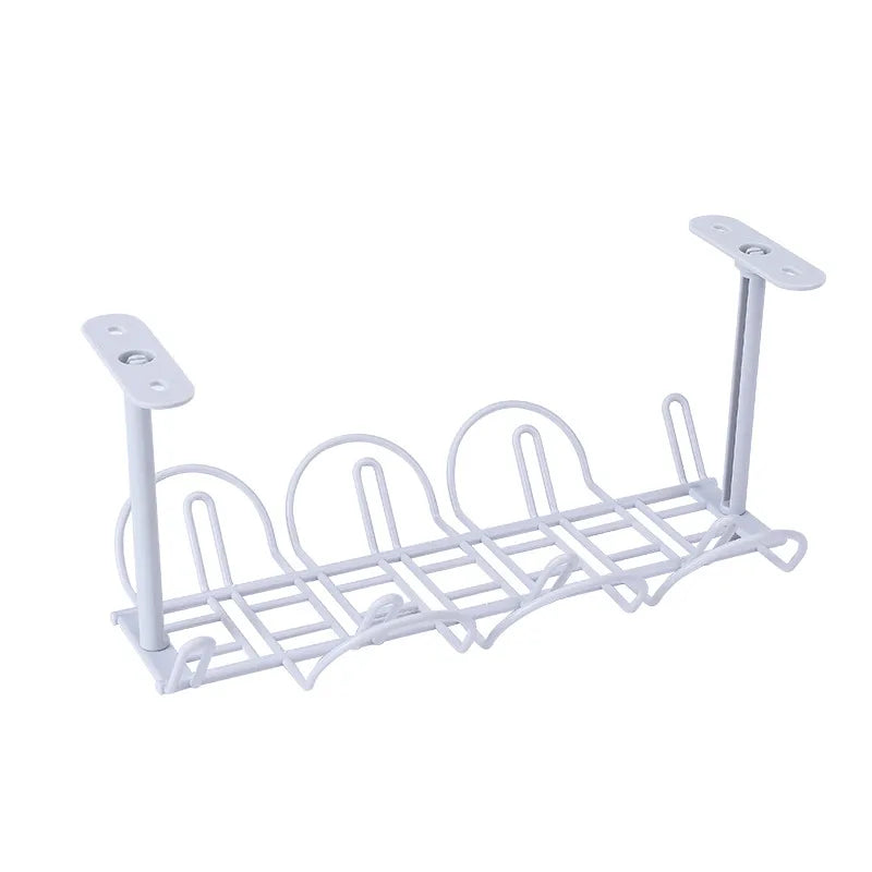 Plastic Desk Cable Organizer and Storage Rack