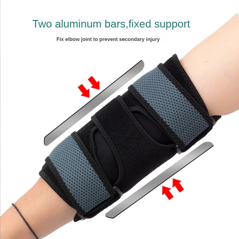 Night Elbow Brace with Metal Splints for Pain Relief