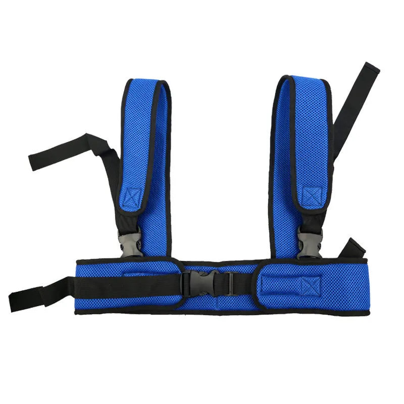 Wheelchair Fall Prevention Safety Seat Belt with Shoulder Fixing Straps for Elderly Patients