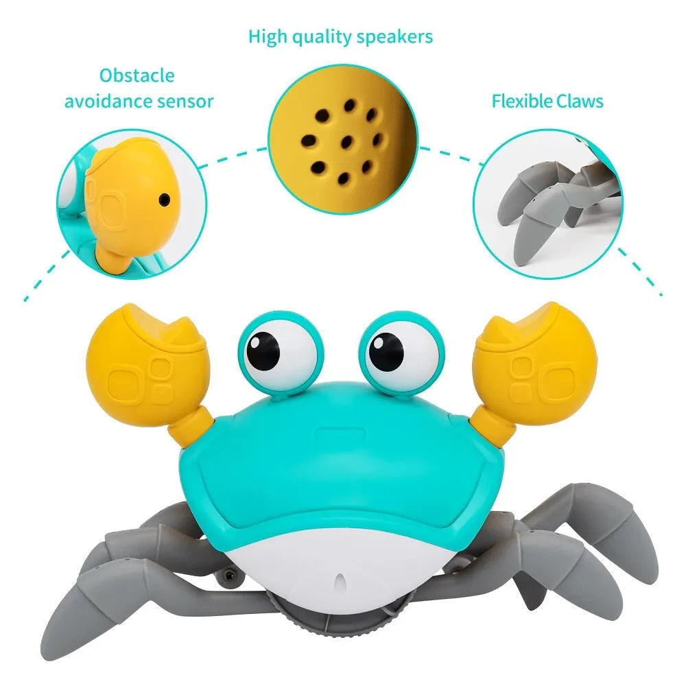 Interactive Musical Crawling Crab Toy