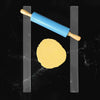2PCS Acrylic Biscuit Rolling Pin Guides for Measuring Dough Thickness - Kitchen Accessories