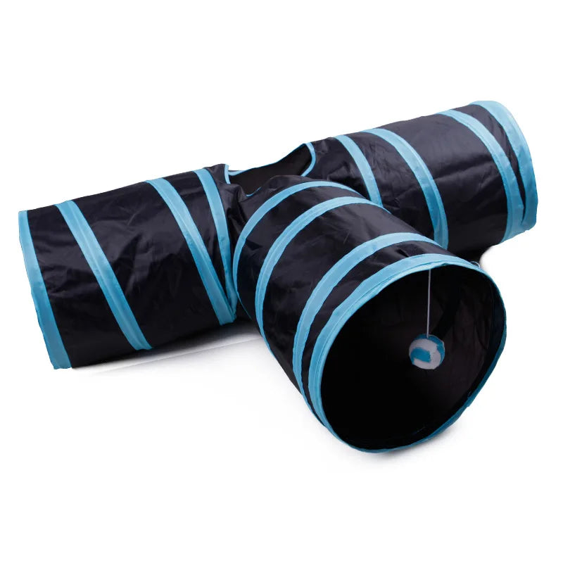 Kitty Tunnel Tube Pet Toy with Peek Hole
