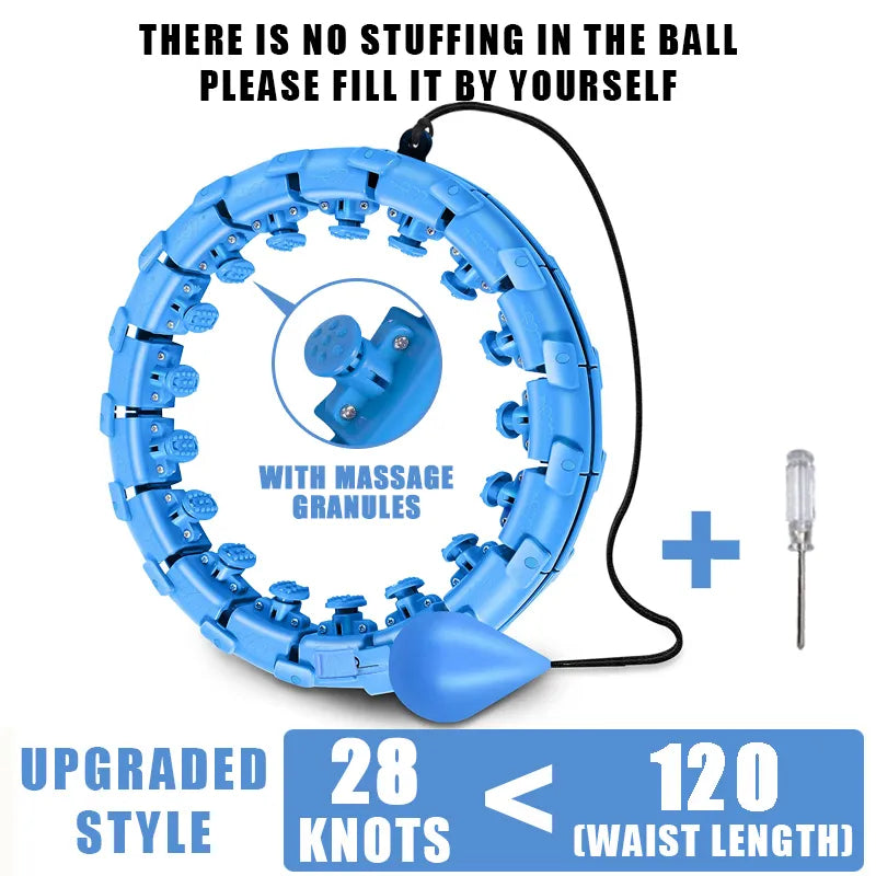Adjustable Weighted Slimming Hoop for Abdominal Exercise at Home