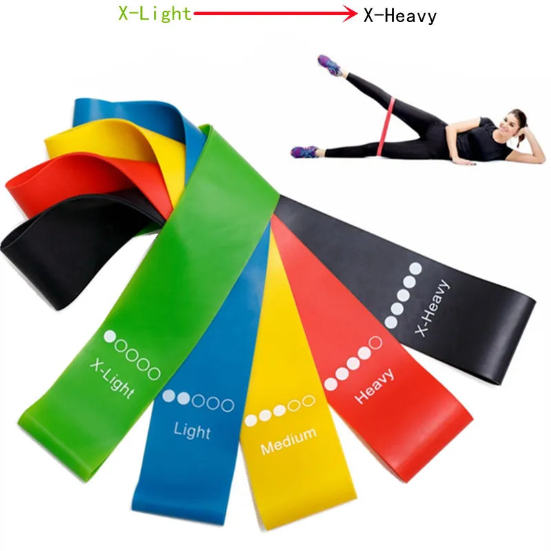 5-Piece Yoga Resistance Rubber Bands Set