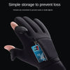 Waterproof Winter Fishing Gloves with 2-Finger Flip for Men and Women